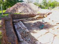 Ausgrabungsstätte auf Kloster Posa